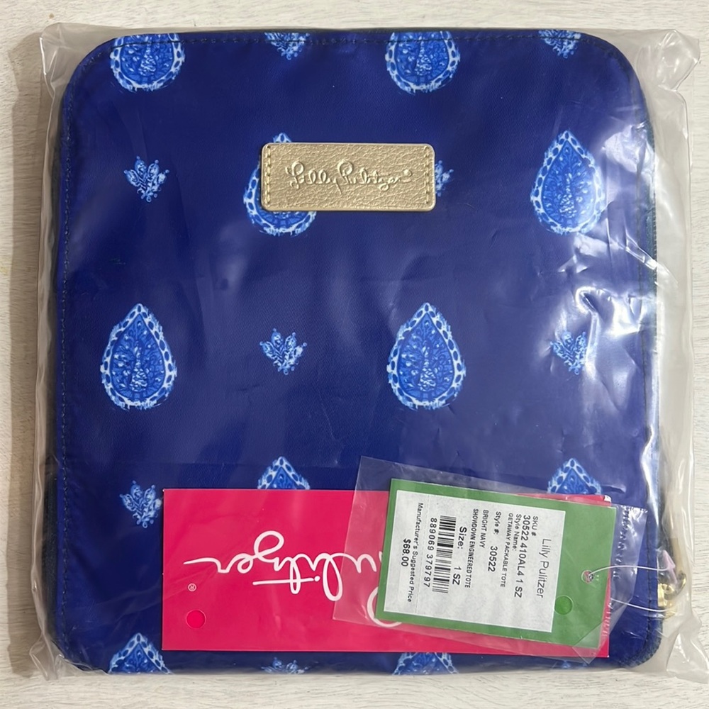 Lilly Pulitzer NIB Getaway Packable Tote
